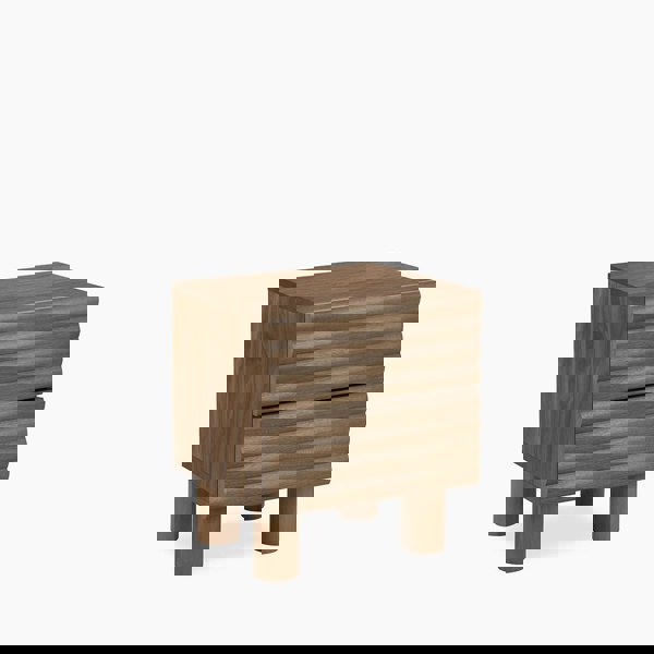 Rit Concept DiGiovanni 2 Drawer Bedside Table, Wood