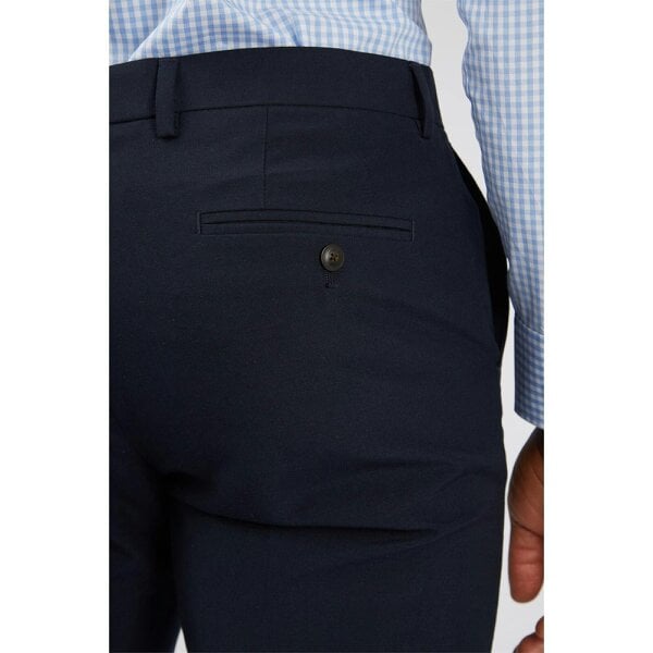 Limehaus Regular Fit Navy Trousers