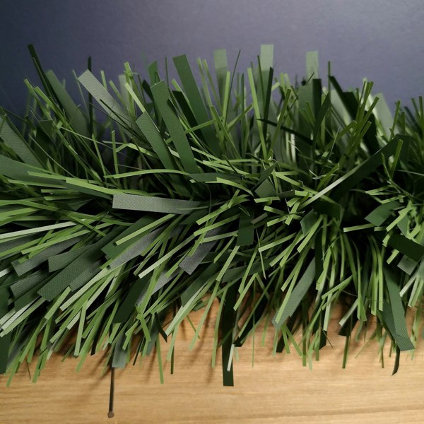 Samuel Alexander 3m x 15cm Festive 6 Ply Chunky Green Pine Christmas Tinsel Garland Decoration