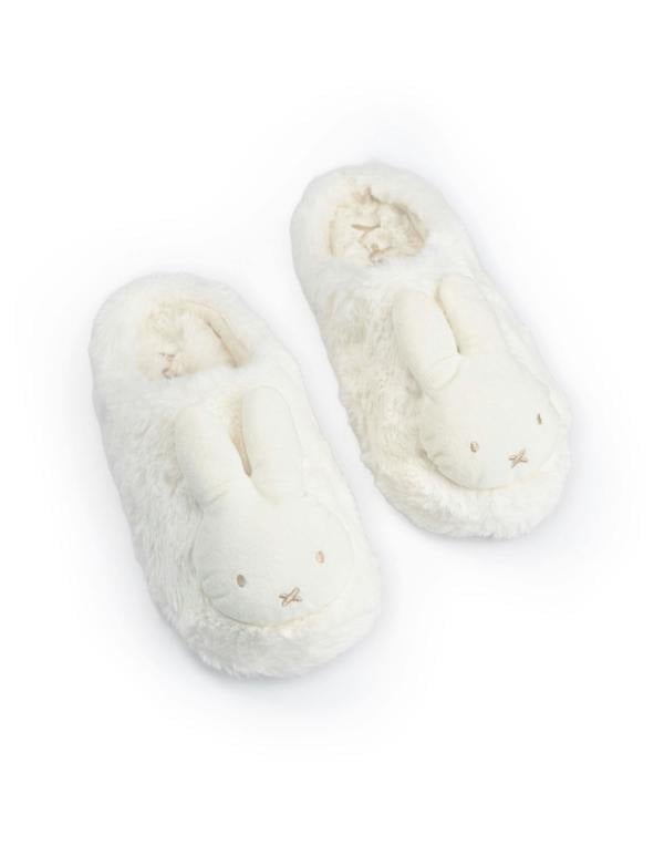 Miffy Womens White Character Face Mule Slippers