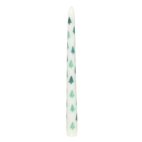 Kingsbury Gifts Green Christmas Fir Tree Candle Holder with Taper Candle