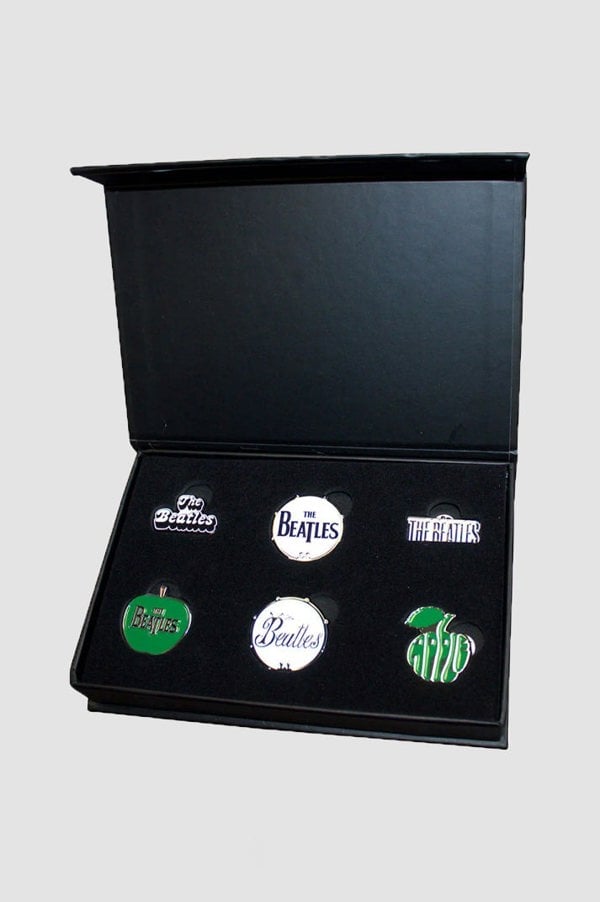 The Beatles Band Logos Boxed Pin Badge Set