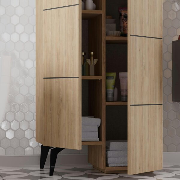 Decortie Stair Modern Storage Cabinet Multipurpose