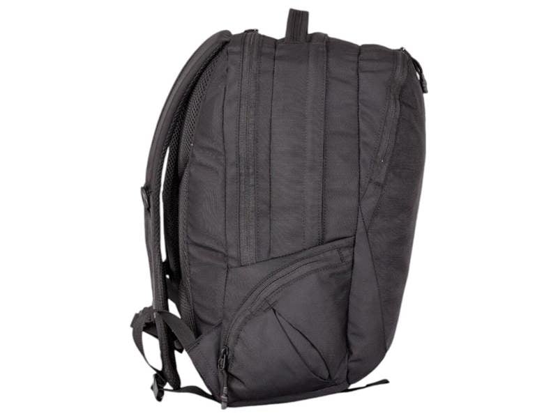 Karrimor Academy 25L Unisex Rucksack Travel Hiking Outdoor Backpack, black with multiple compartments and padded shoulder straps for outdoor activities.