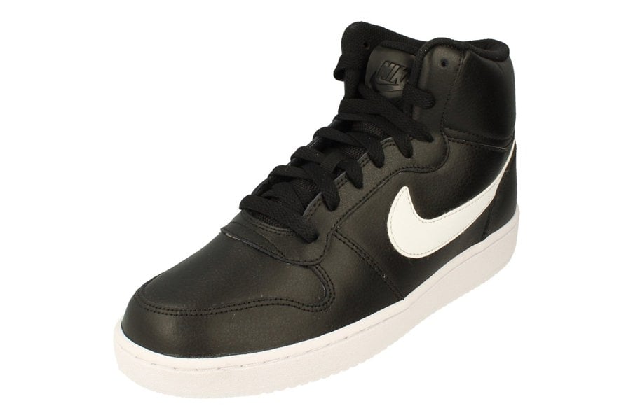 Nike Ebernon Mid Mens Trainers Aq1773  002 - Black White 002 - Photo 0