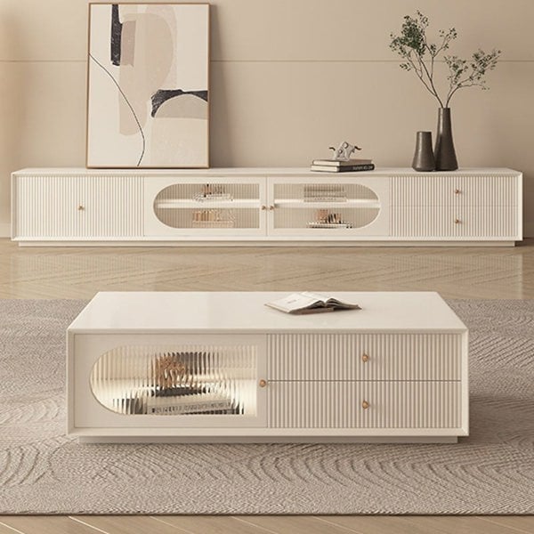 Davinia Side Cabinet, Davinia Living Room Set, White-Ritconcept-Rit Concept