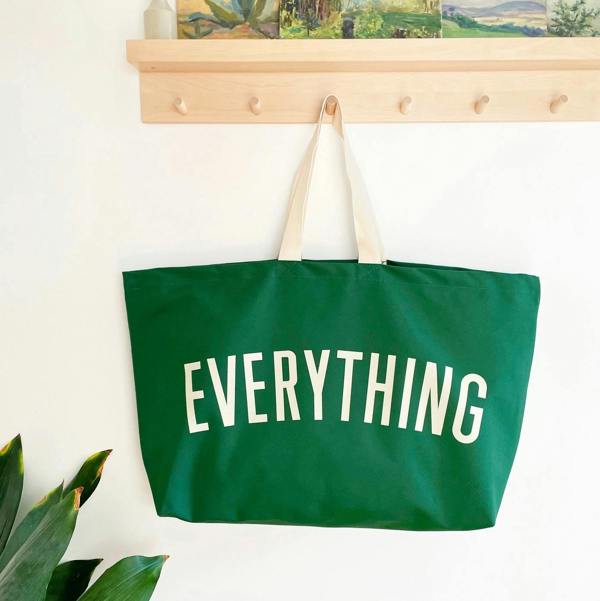 Abode Home & Gifts Extra Large Everything Canvas Bag | Forest Green