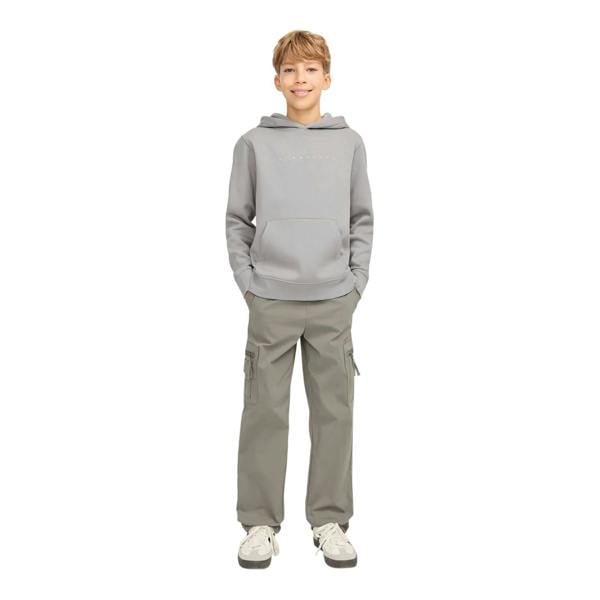 Jack And Jones Childrens/Kids Lettering Stars Hoodie - Ultimate Grey - 