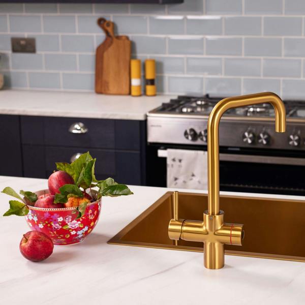 Impromta 3 in 1 Biometric Boiling Water Tap | Brushed Gold Finish