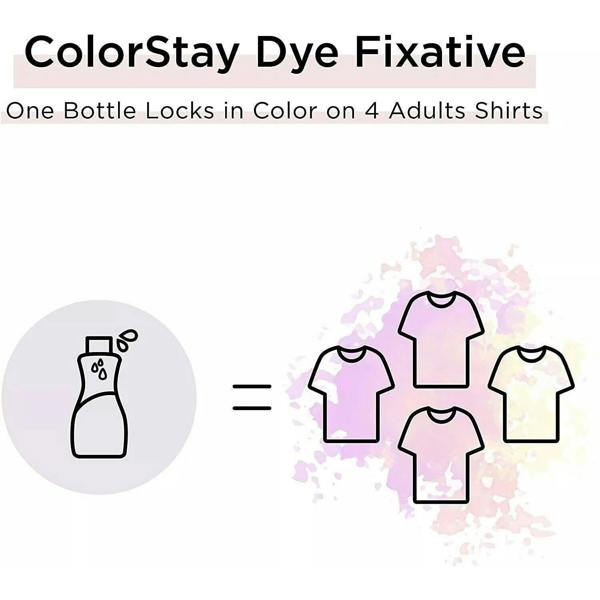 Rit Color Stay Dye Fixative Liquid - Fabric Colour Lock Sealer 8oz