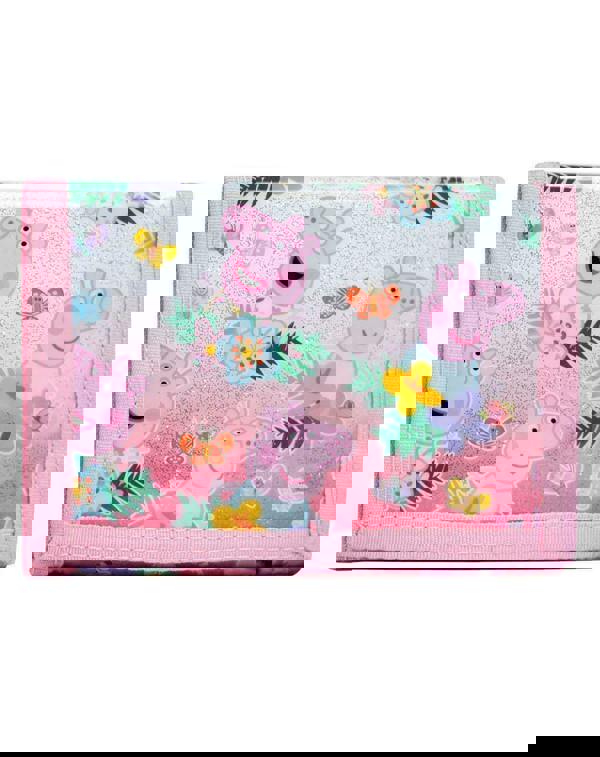 Peppa Pig Girls Pink Character Velcro Wallet (One Size)