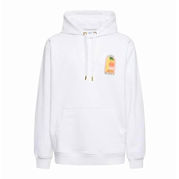 Casablanca Gradient Arch Logo White Hoodie