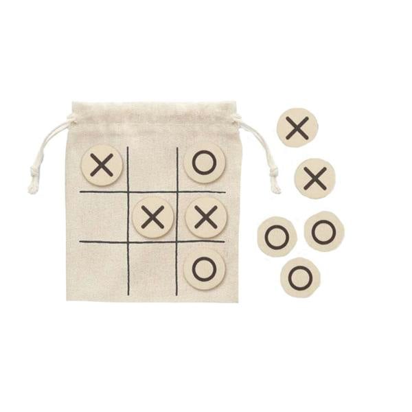 MidOcean Topos Wooden Tic-Tac-Toe Game - Beige - 