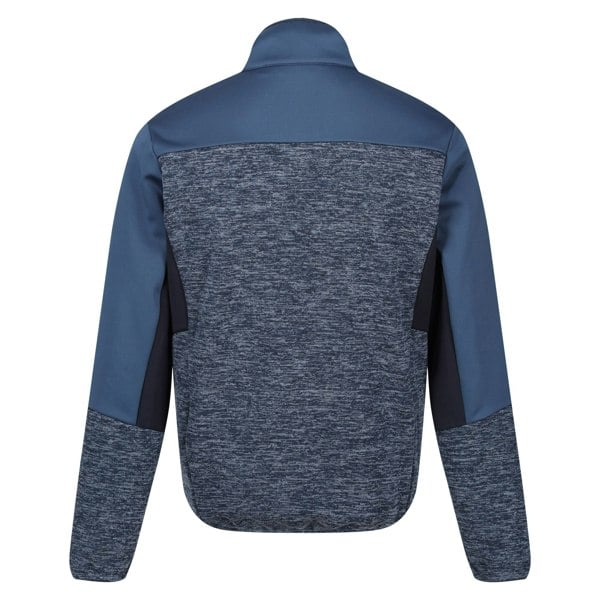 Regatta Mens Coladane VI Marl Full Zip Fleece Jacket - Moonlight Denim Marl / Moonlight Denim Navy