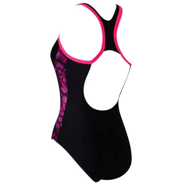 Zoggs Mettle Pink Atomback Swimsut - Black/Pink