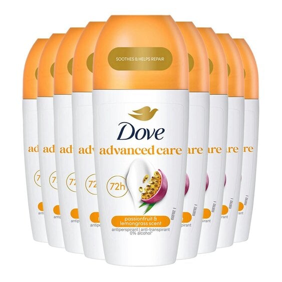 Dove Roll On Go Fresh Passion Fruit 72H Lasting Women's Antiperspirant 50ml, 6pk