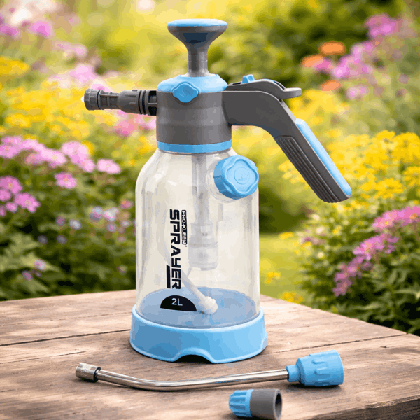 ProKleen 2L Hand Pump Sprayer, Snow Foam Spray Bottle with 3 Adjustable Nozzles