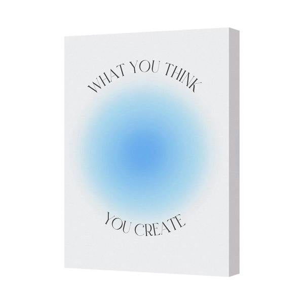 Benjamin Tate Design What You Think You Create Canvas Wall Art Motivational Quote 7183