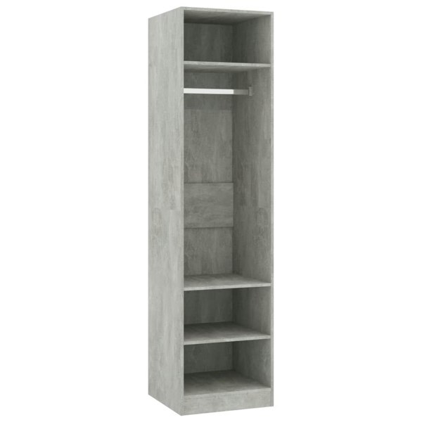 Berkfield Wardrobe Concrete Grey 50x50x200 cm Engineered Wood