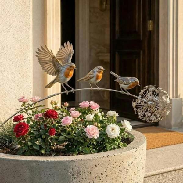 Leaper Metal Wrought-Iron Floral Ornaments