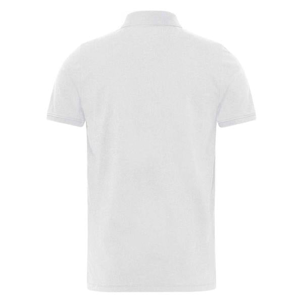 Tommy Jeans Mens Collared Slim Polo Shirt - White - 
