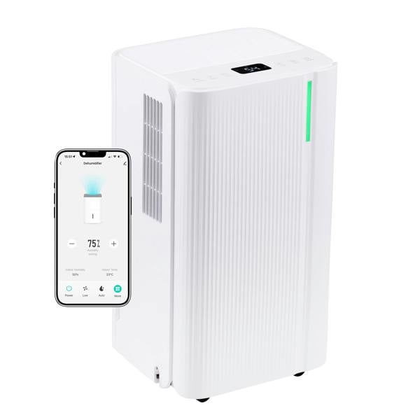 Dellonda Baridi Dehumidifier with Digital Display & 24hr Timer 12L White - DH147