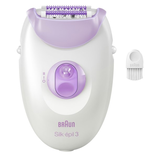 Braun Silk-epil 3, Corded Epilator For Hair Removal, Weeks Of Smooth Skin, 3-000 - Purple