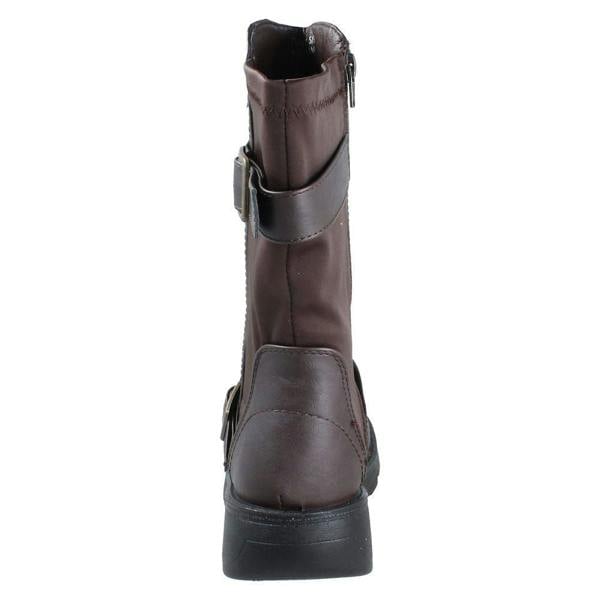 Spot On Ladies Spot On Wide Fit Mid Calf Ankle Boots F4468