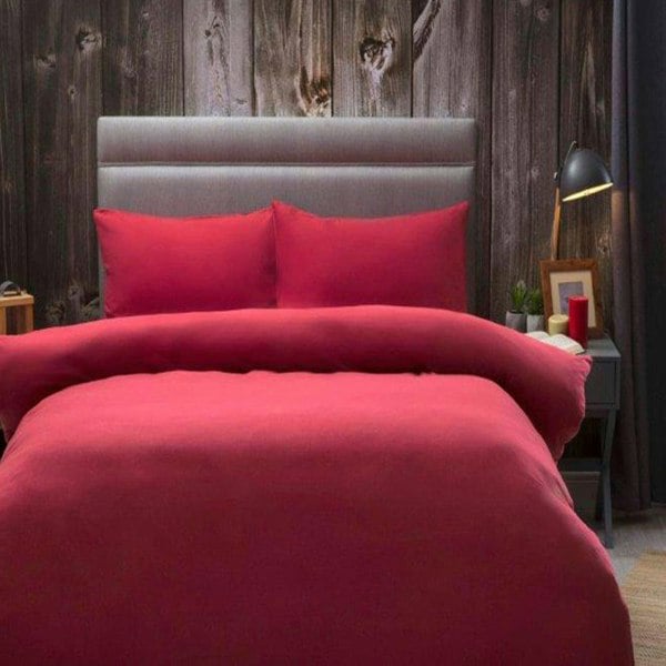 Belledorm Brushed Cotton Duvet Cover - Red