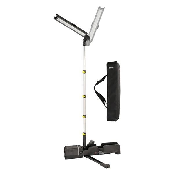 Brennenstuhl Telescopic Work Light - Rechargeable Work Light Compatible with 18v Batteries from 7 Power Tool Manufacturers