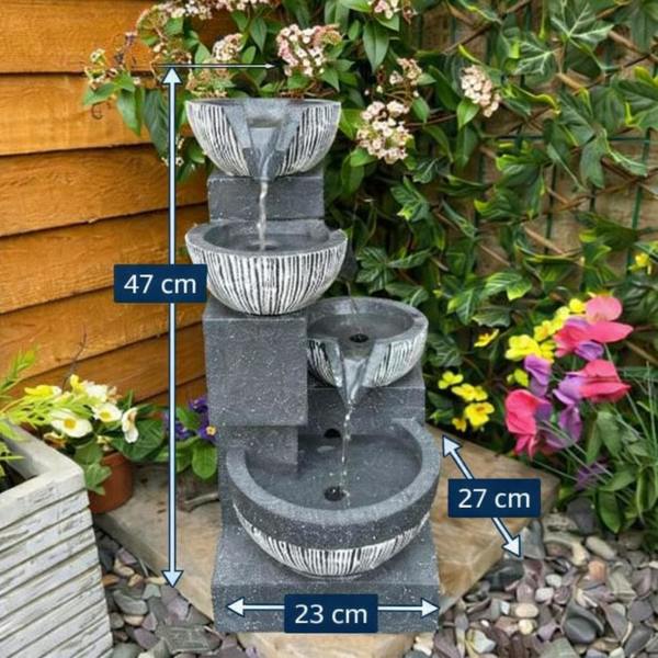 Tranquillity Water Features Eclipse 4 Bowl Contemporary Water Feature