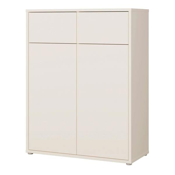 Furniture To Go Alice Springs Storage Cabinet with 2 Doors & 2 Drawers with Push-to-Open in Sand