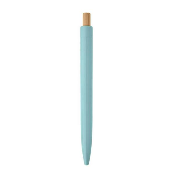 MidOcean Penu Bamboo Details Ballpoint Pen - Baby Blue - 