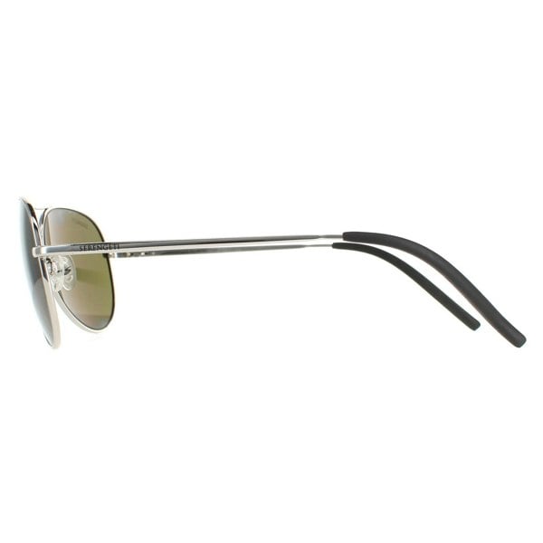 Serengeti Sunglasses Carrara Small SS016001 Shiny Silver Polarized Green 555nm