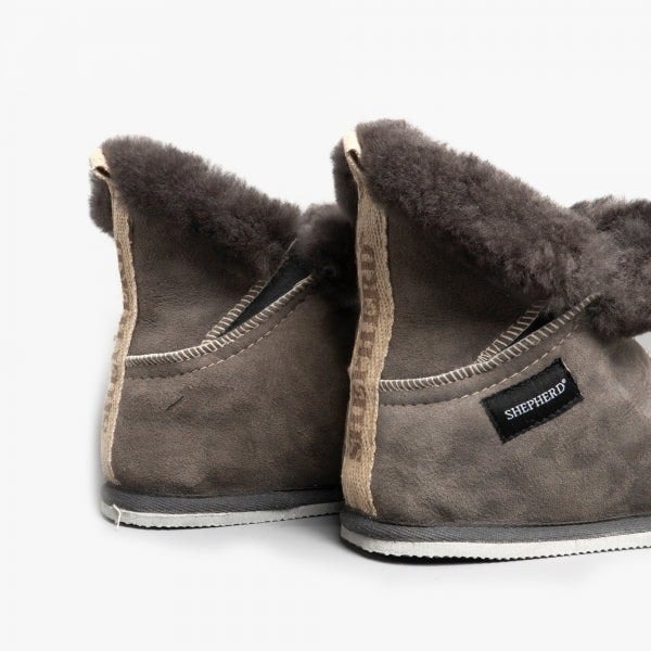 Shepherd BELLA Womens Sheepskin Slipper Boots Asphalt