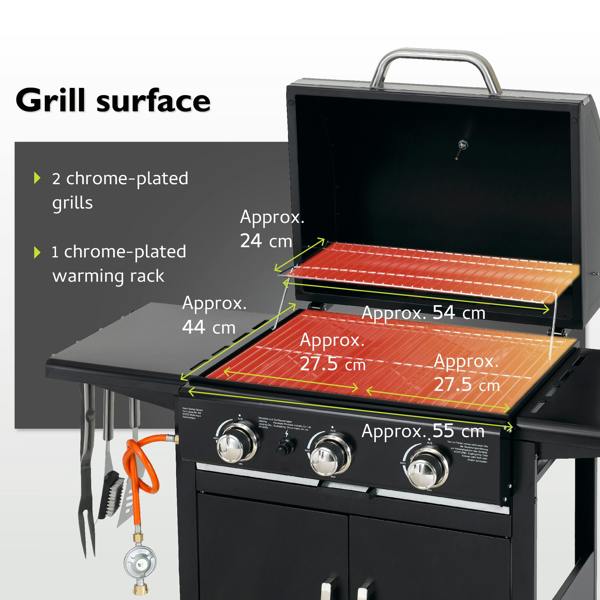 Tepro Mayfield 3 Gas Burner BBQ