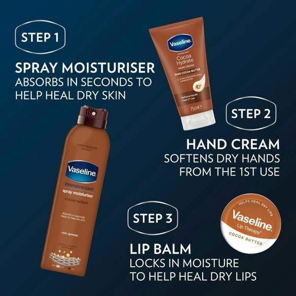 Vaseline Lip Therapy Cocoa Butter 20g Petroleum Jelly Dry Lip Treatment 12 Pack