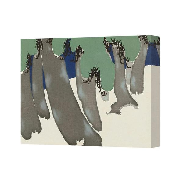 Benjamin Tate Design Abstract Forest Scene Canvas Wall Art Print Living Room Decor