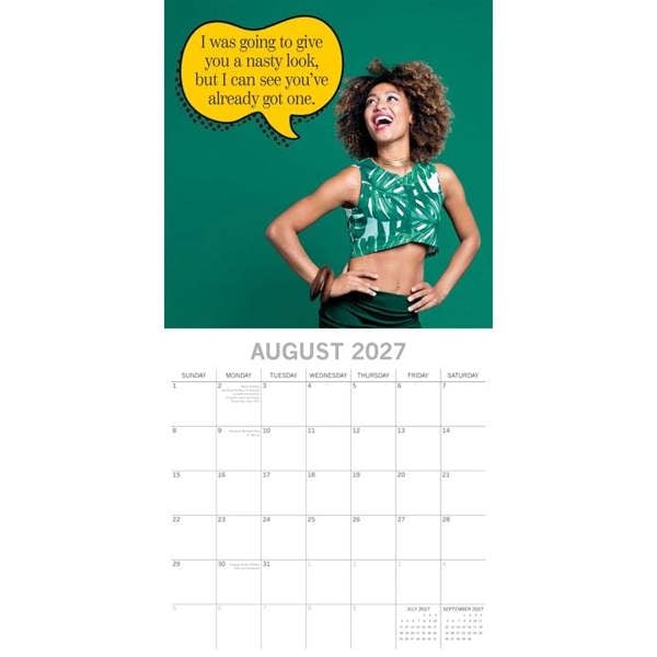 Bitchy Talk Calendar 2027, Wall Calendars, Month To View, Humour, Gift