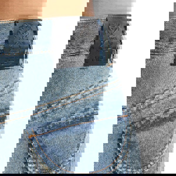 Off-White Off White Womens Cotton Cargo Shorts - Blue