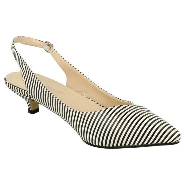 Savannah Ladies Savannah Striped Slingback Court Shoes
