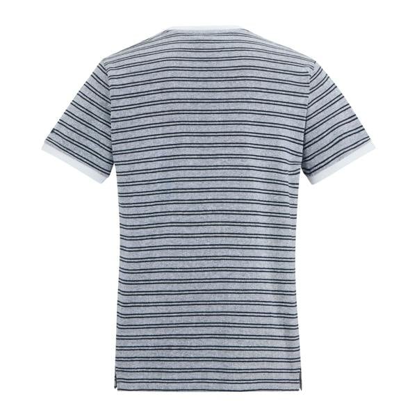 Regatta Mens Benlin Striped T-Shirt - White/Navy - 