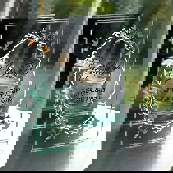 Personalised Memento Company Personalised Mirrored Glass Tea Light Candle Holder