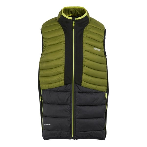 Regatta Mens Leedre Hybrid Gilet - Nephrite Green/Black