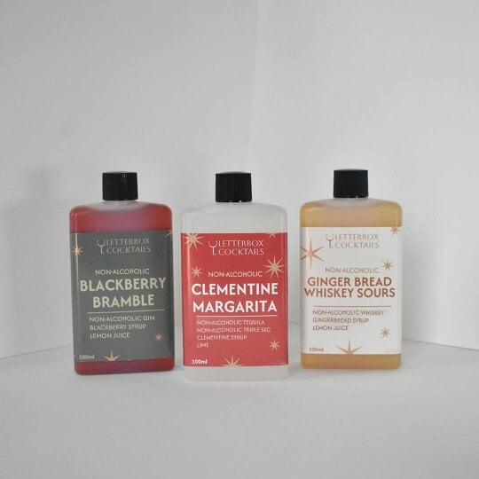 Letterbox Cocktails Non-Alcoholic Christmas Cocktails Trio - Festive Minis Gift Box