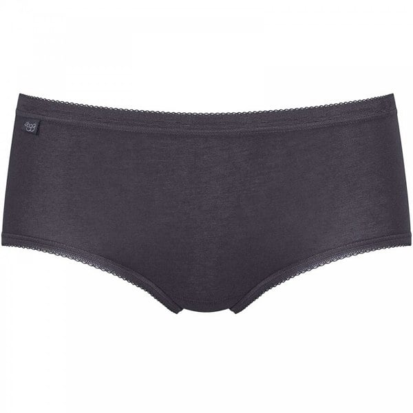 Sloggi Basic 3 Pack Midi Brief, Grey / Ink Grey / Sky