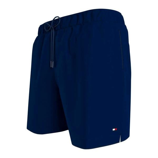 Tommy Hilfiger Mens Essential Logo Swim Shorts - Blue