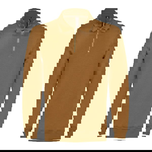 Enzo Cotton Zip Polo