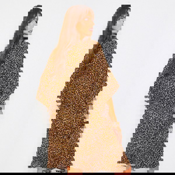 Kitten Beachwear Arya Kaftan in Leopard