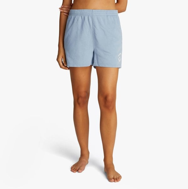 Tommy Hilfiger LOGO Relaxed Womens Lounge Shorts Brisk Blue